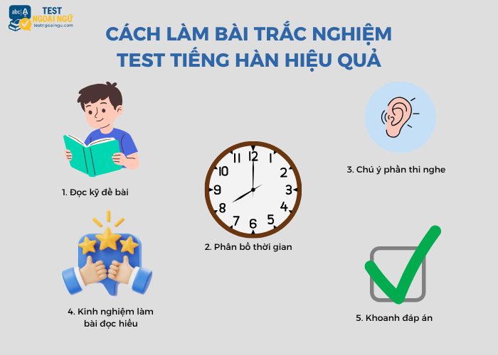 Cách làm bài trắc nghiệm test tiếng Hàn hiệu quả