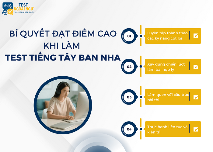 Một số mẹo giúp đạt điểm cao khi làm bài test tiếng Tây Ban Nha