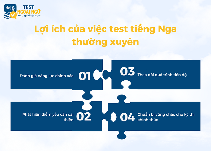 Những lợi ích nhận được trong quá trình học tiếng Nga nếu làm bài test thường xuyên 